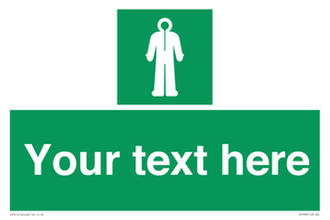 Custom sign safe condition Survival clothing